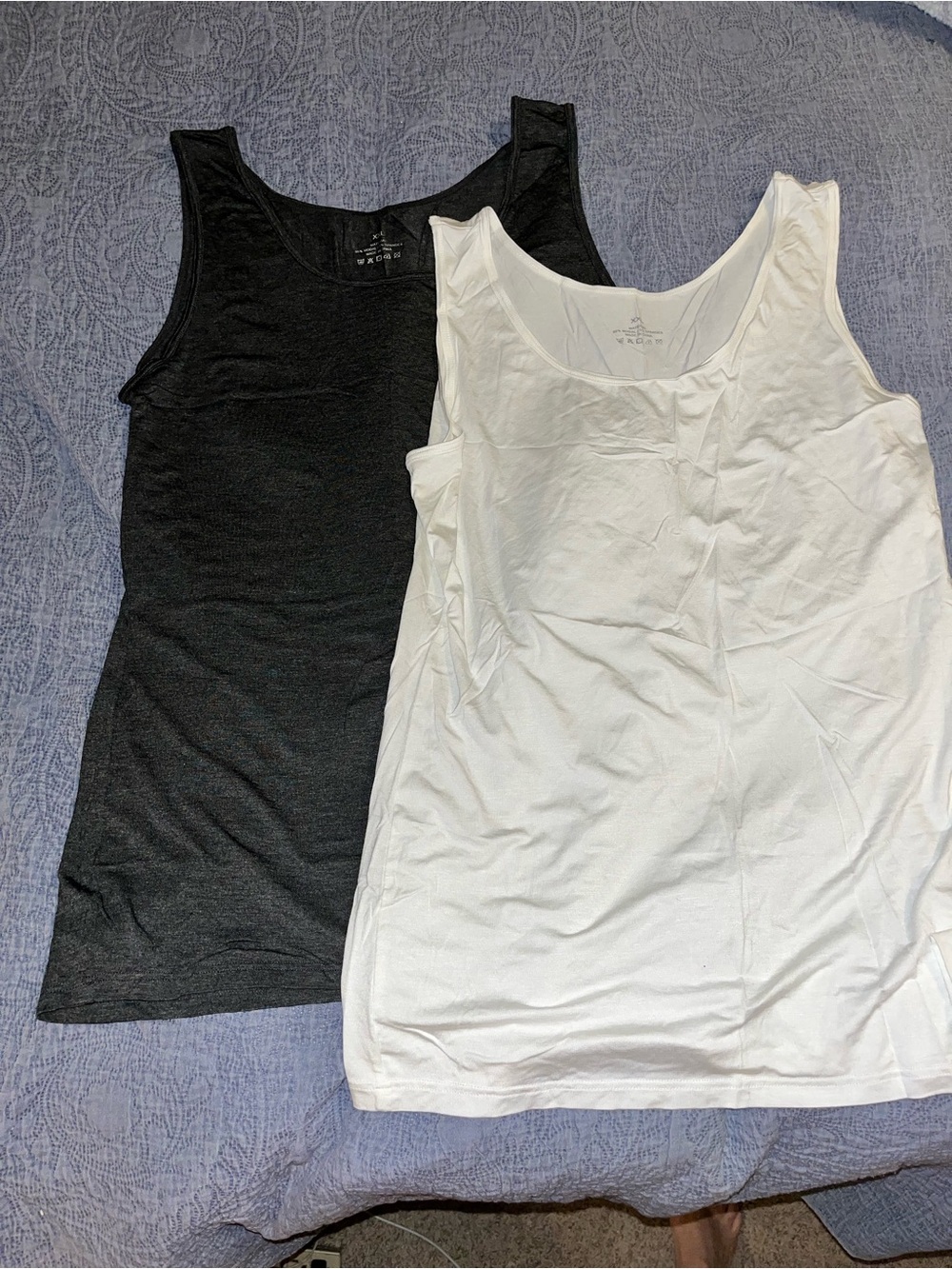 Women’s Classic Scoop Neck Tank Top - Black & White Bundle